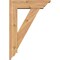 Ekena Millwork Traditional Traditional Smooth Bracket w/ Offset Brace, Western Red Cedar, 5 1/2"W x 18"D x 26"H BKT0604X18X26TRA01SWR - alternate 4
